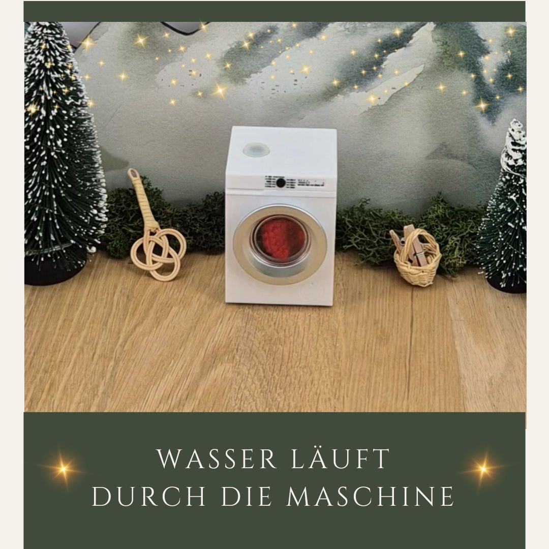 Miniatur Waschmaschine in weiß