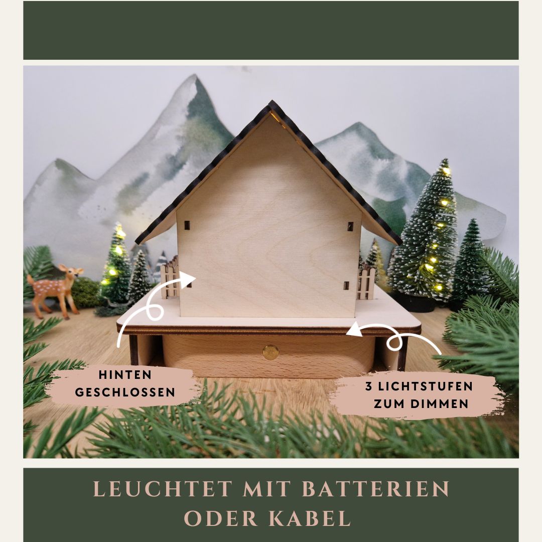 Mini Wichtelhaus beleuchtet "Jonte"