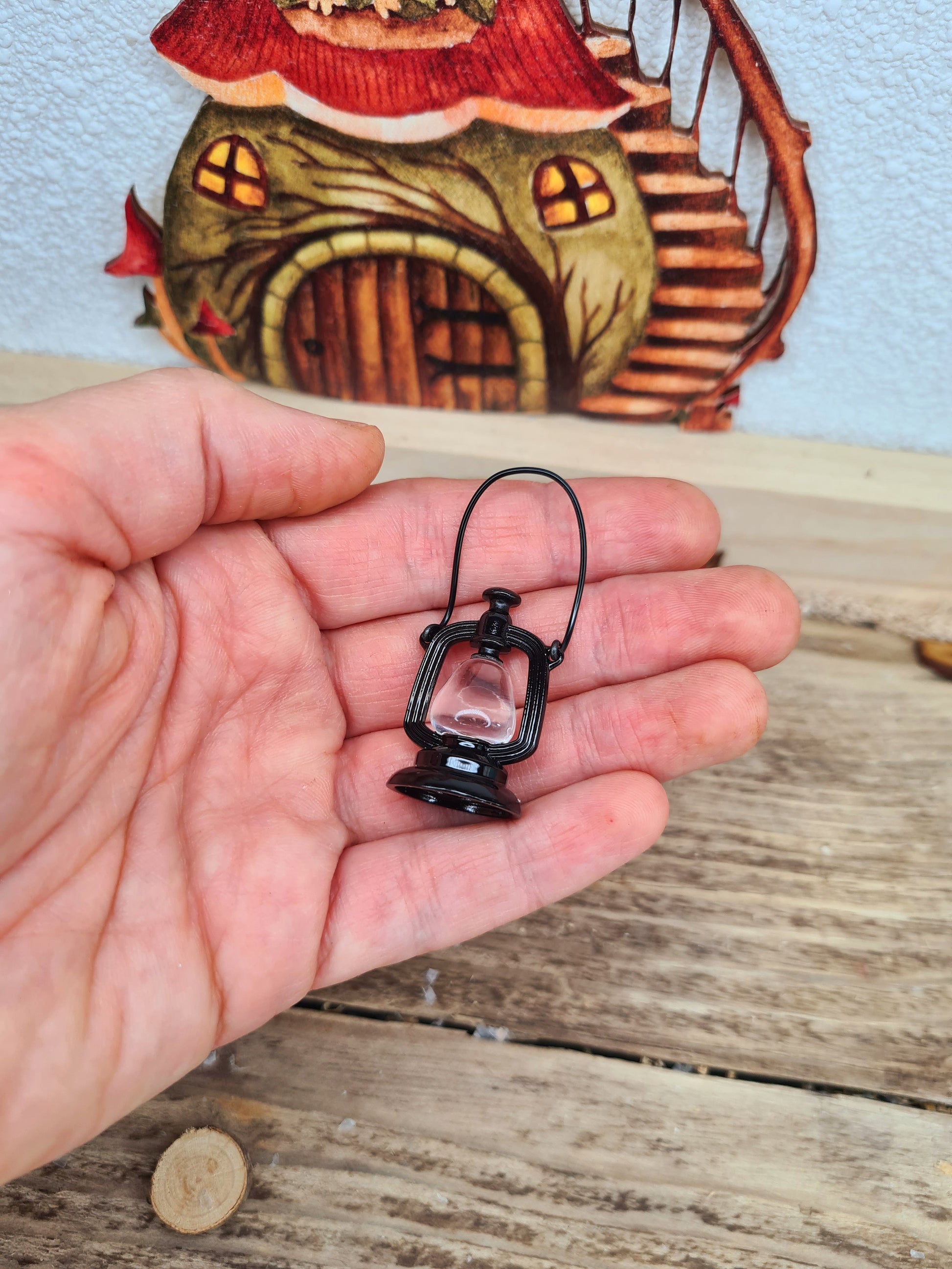 kleine schwarze Laterne Größenvergleich