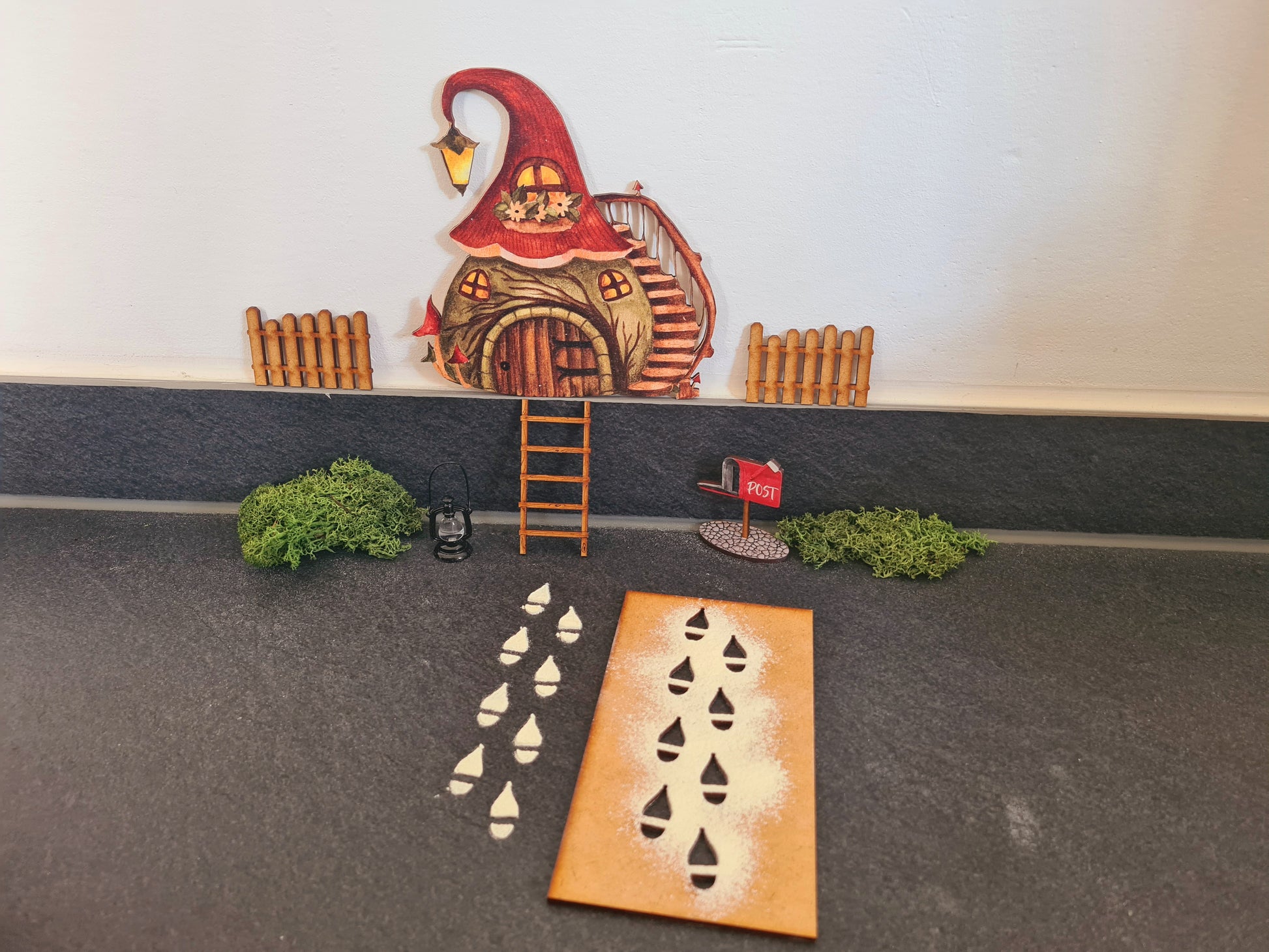 Wichtel Fuß-Schablone