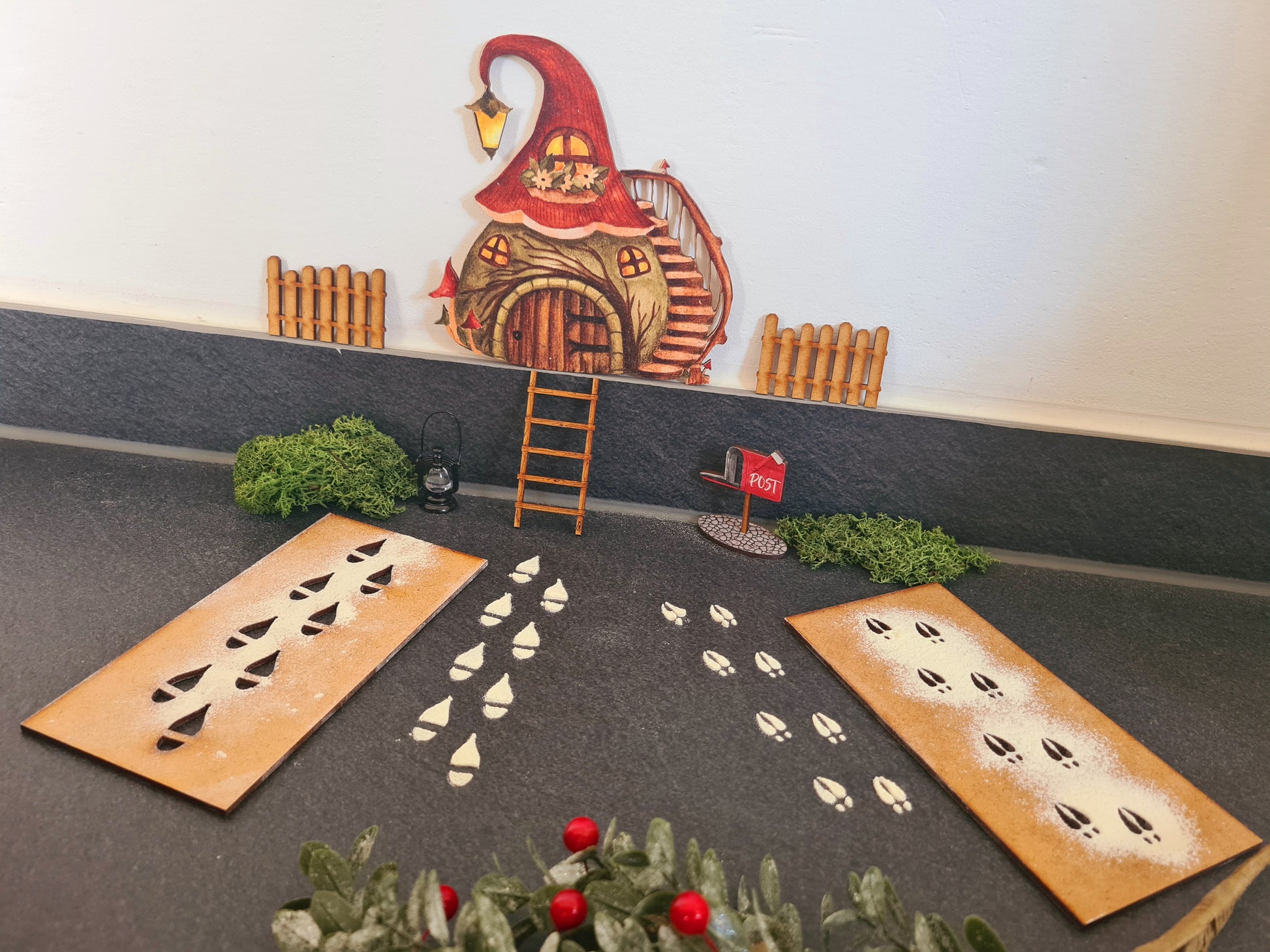 Wichtel und Rentierspuren