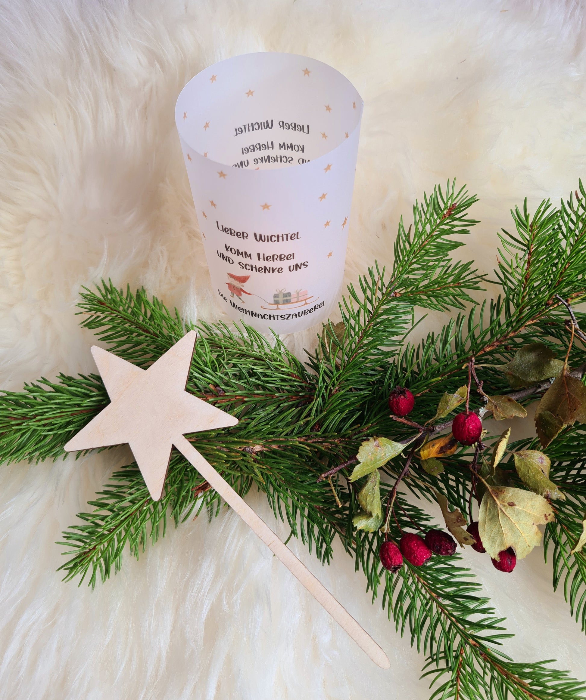 Wichtelzauberstab und Windlicht