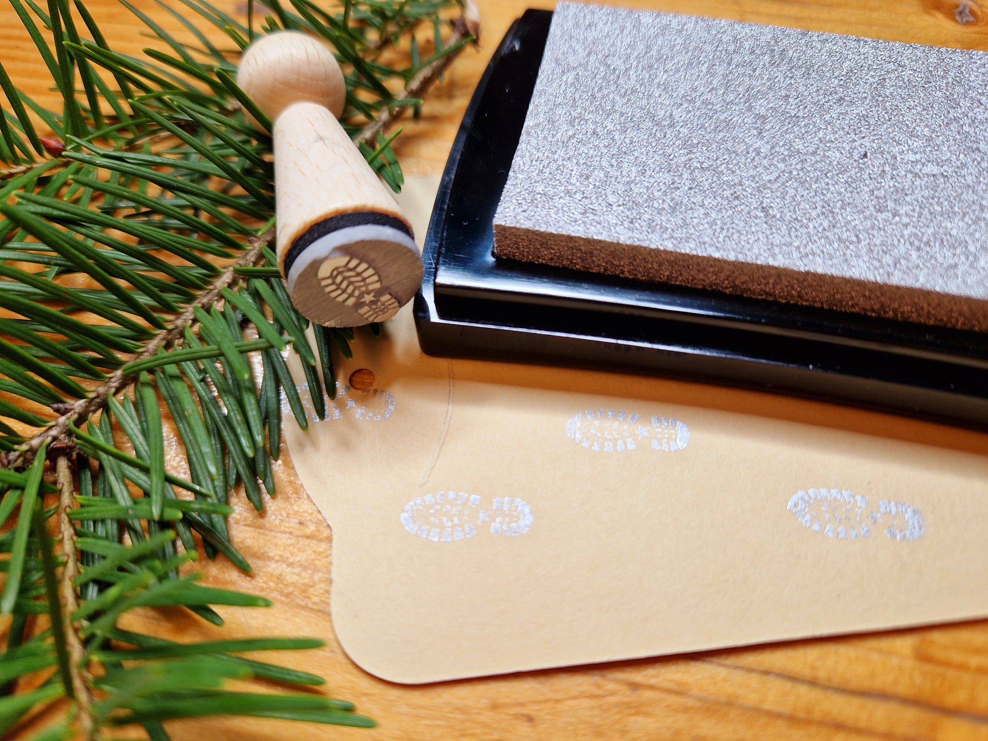 Wichtel Stempel- Miniatur- Schuhabdruck