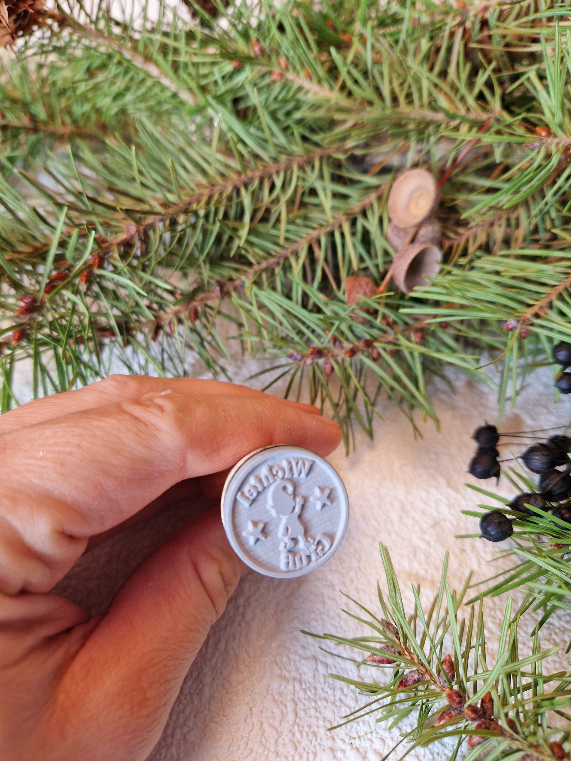 Stempel Wichtel Gruß