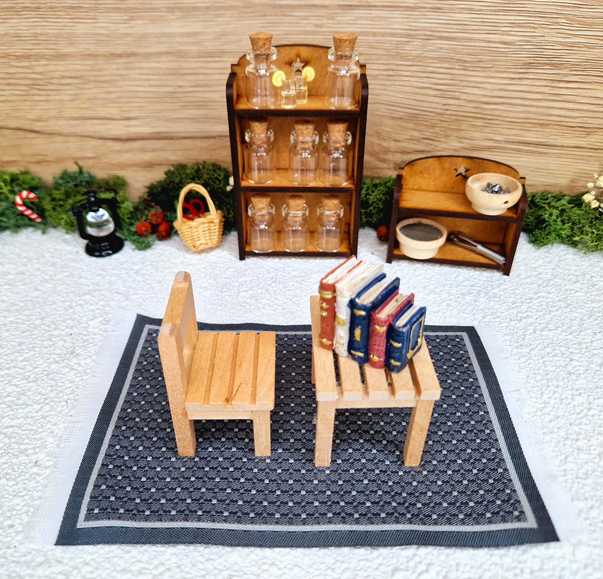 Wichtel Tisch-Stuhl-Regal-Bücher