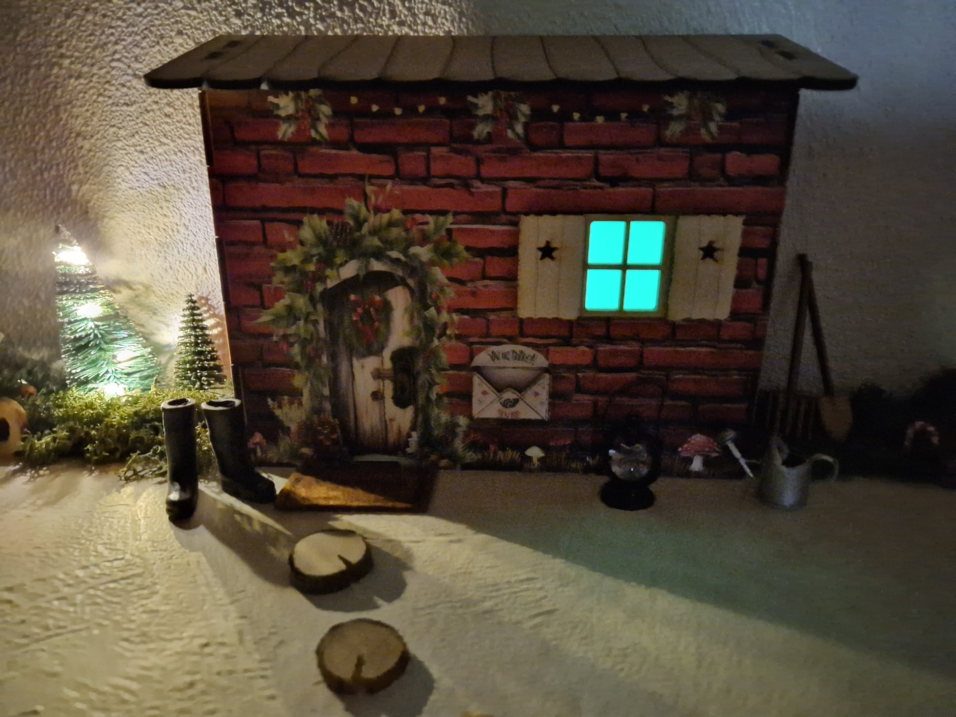 wichtelhaus bedruck und beleuchtet