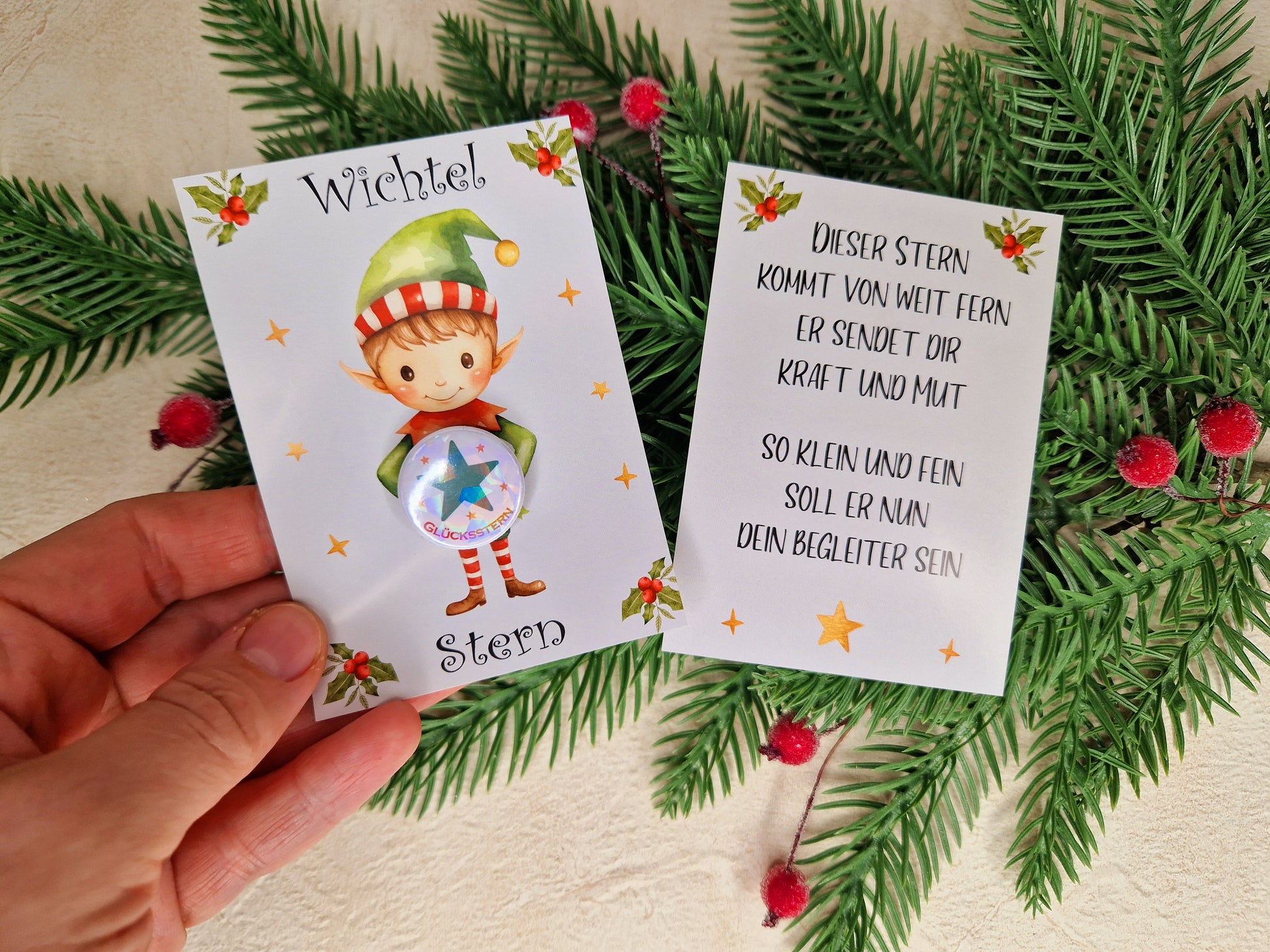 Button - Glücksstern