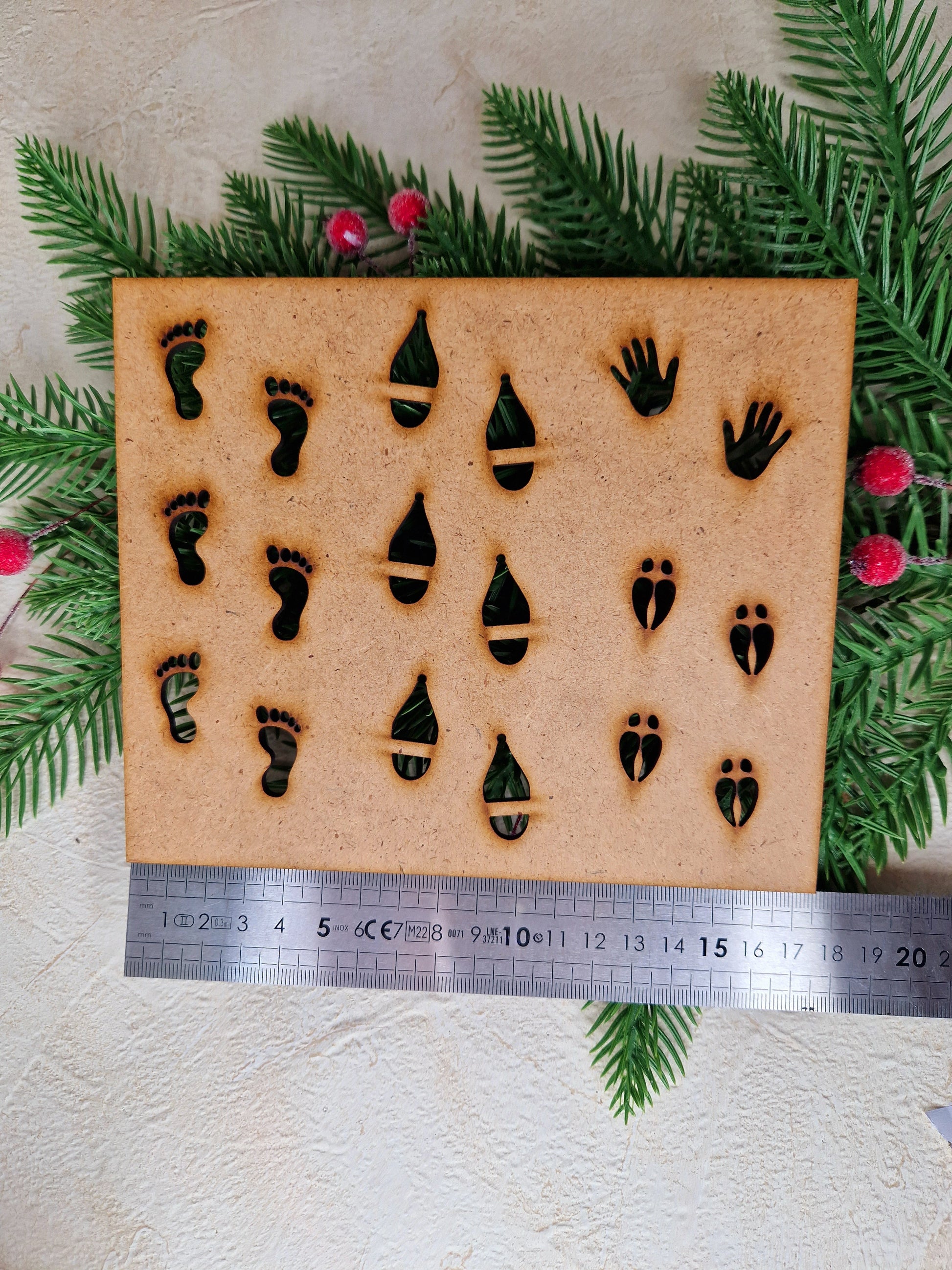 Wichtelspuren Schablone