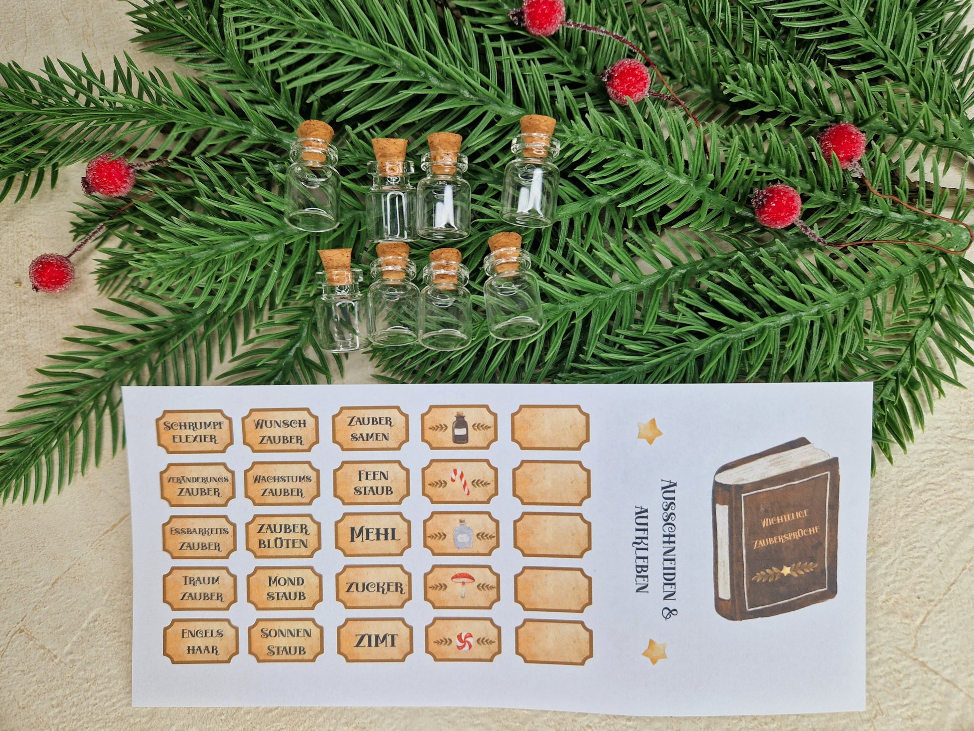 Schildchen für Wichtelfläschchen