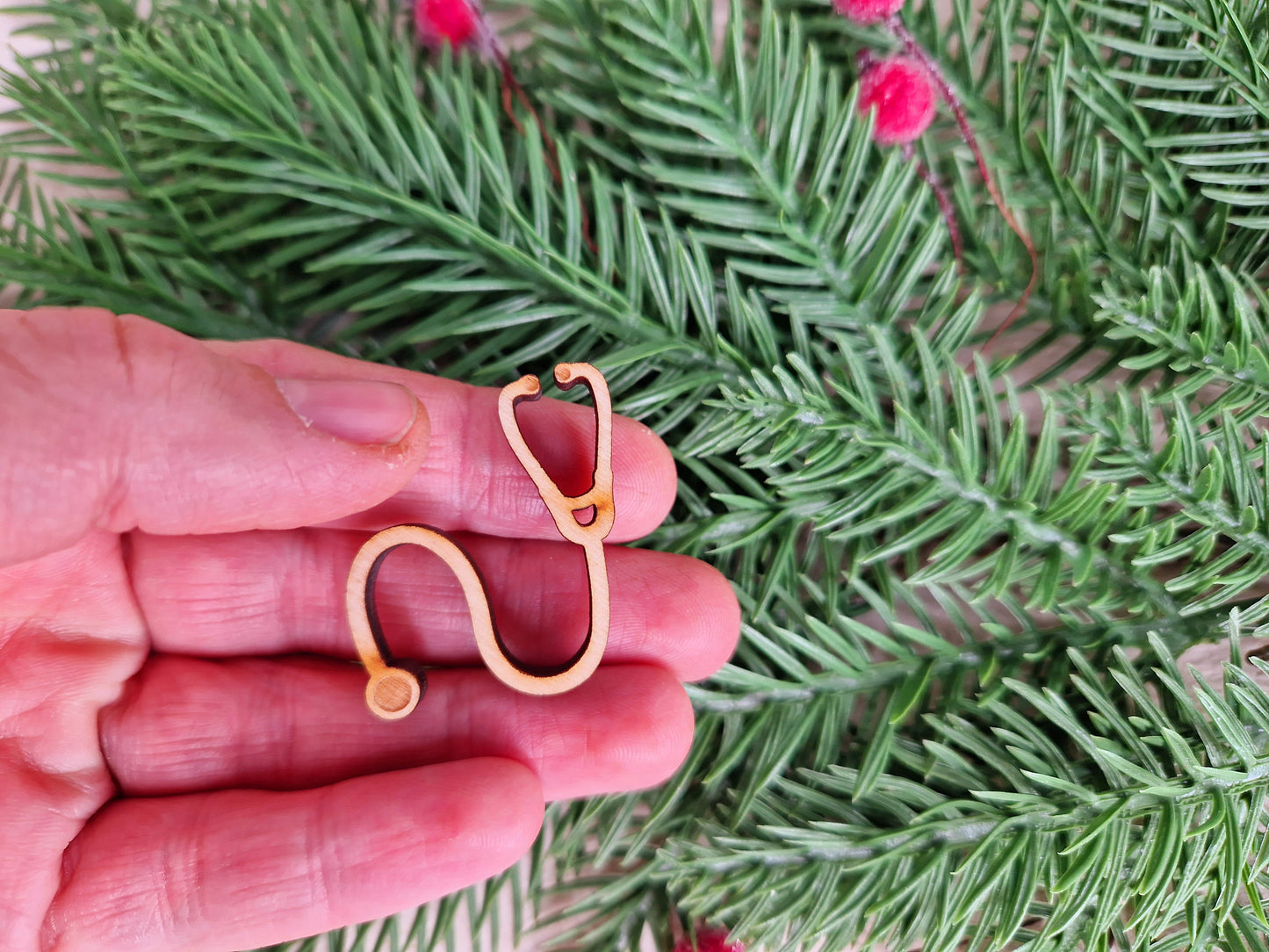 Wichtel Miniatur Holz Stethoskop