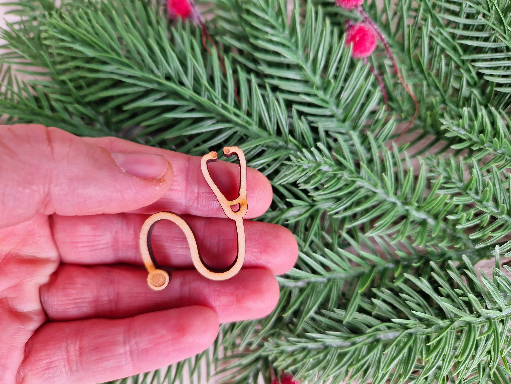 Wichtel Miniatur Holz Stethoskop