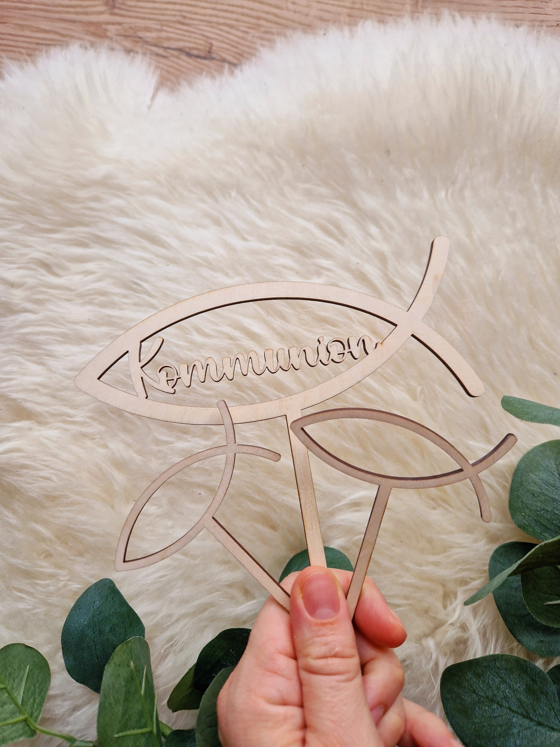 Caketopper - Fisch - Kommunion