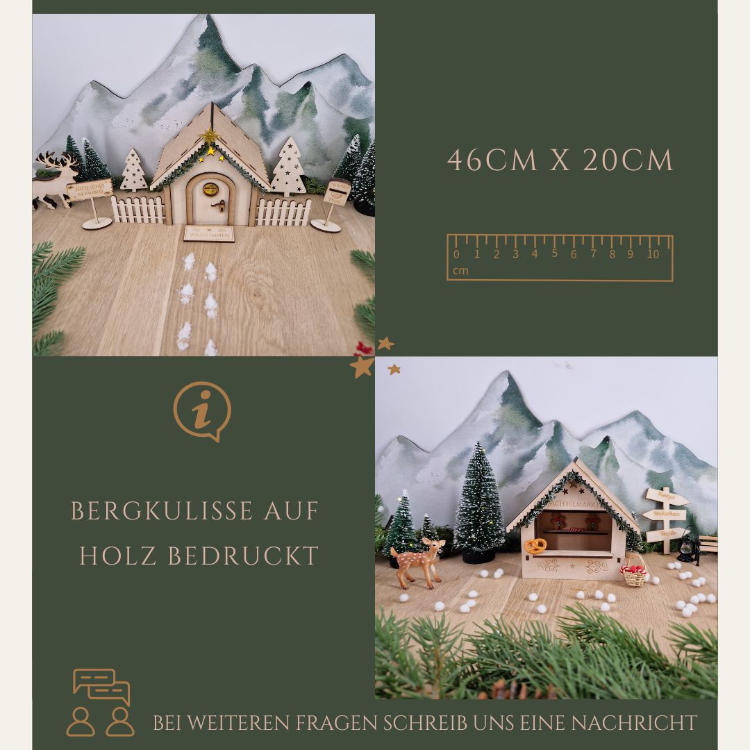 Wichtelhaus mit Bergkulisse