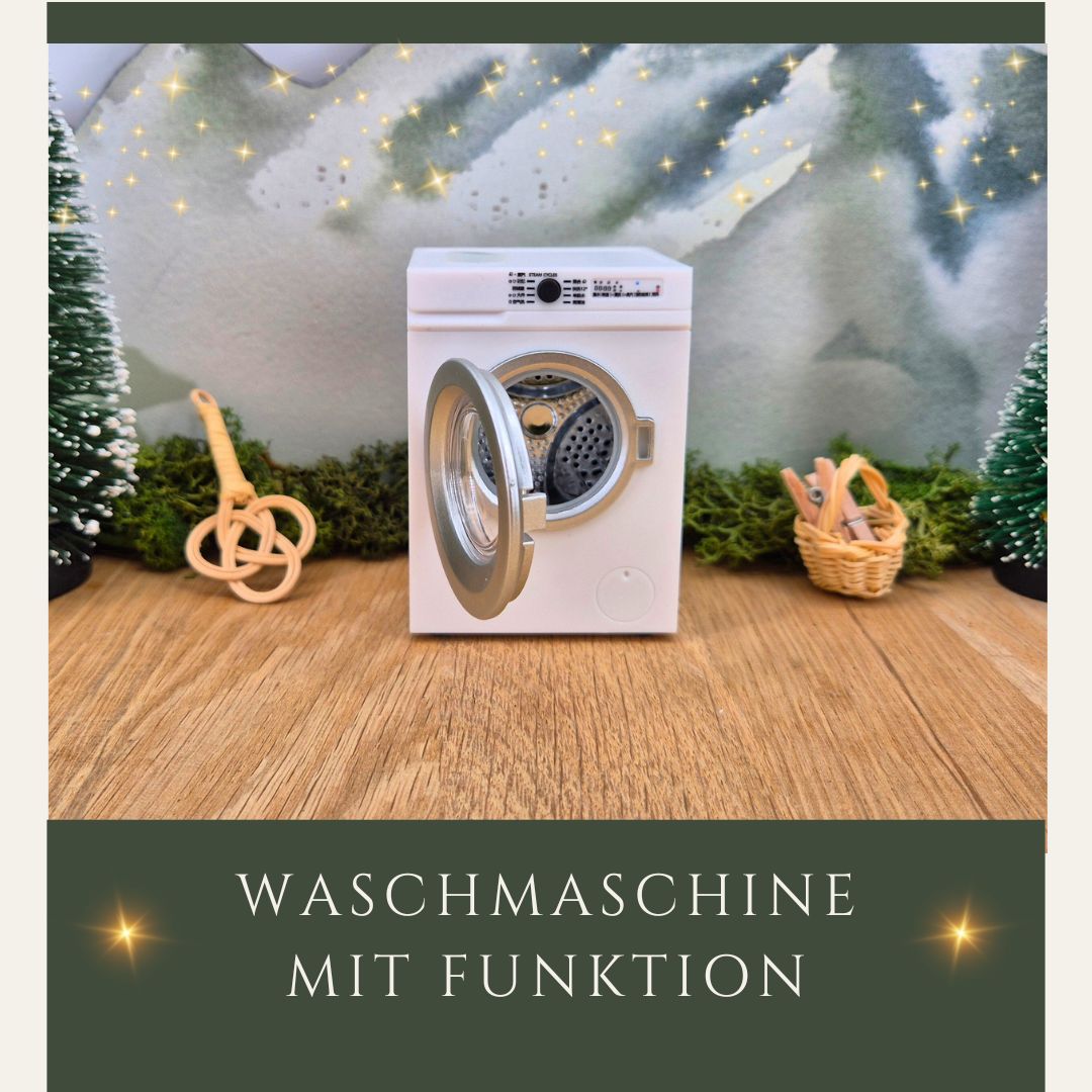 Miniatur Waschmaschine in weiß
