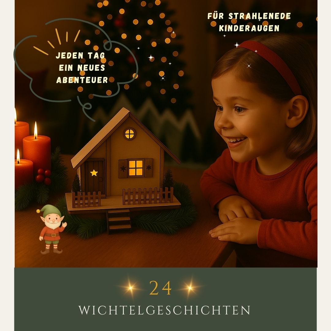 Wichtelhaus " Nisse " & 24 Wichtelgeschichten