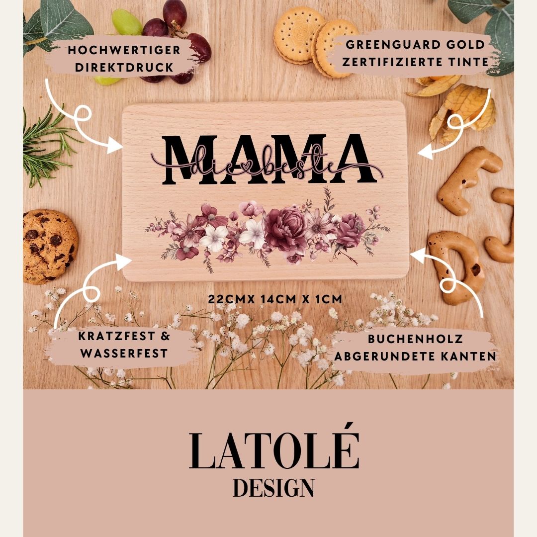 Holzbrettchen -Liebste Mama