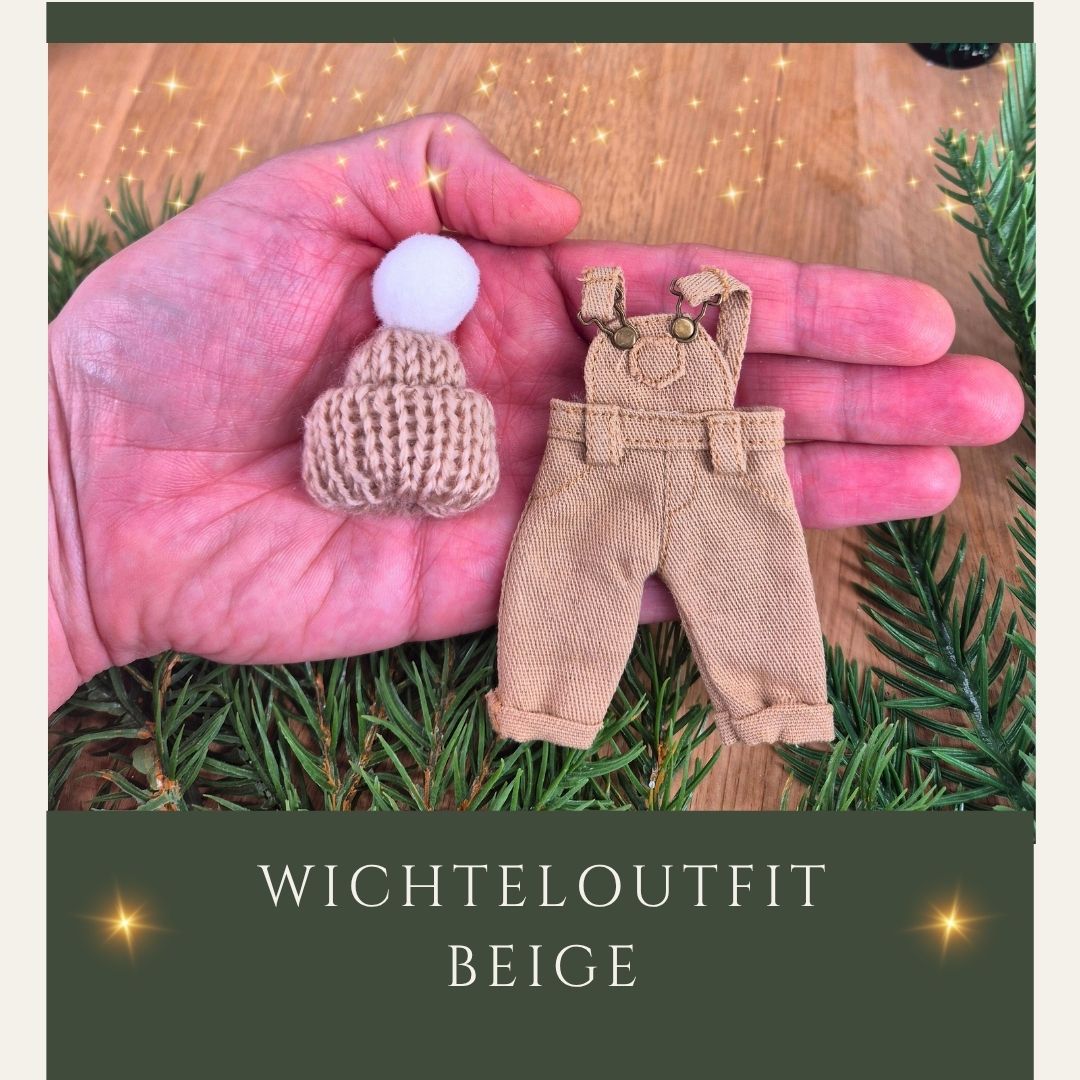 Latzhose beige