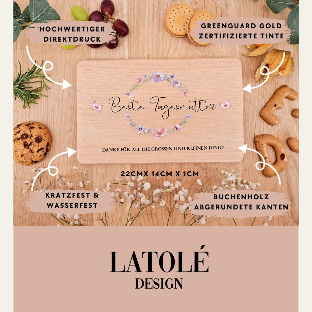 Holzbrettchen - Beste Tagesmutter