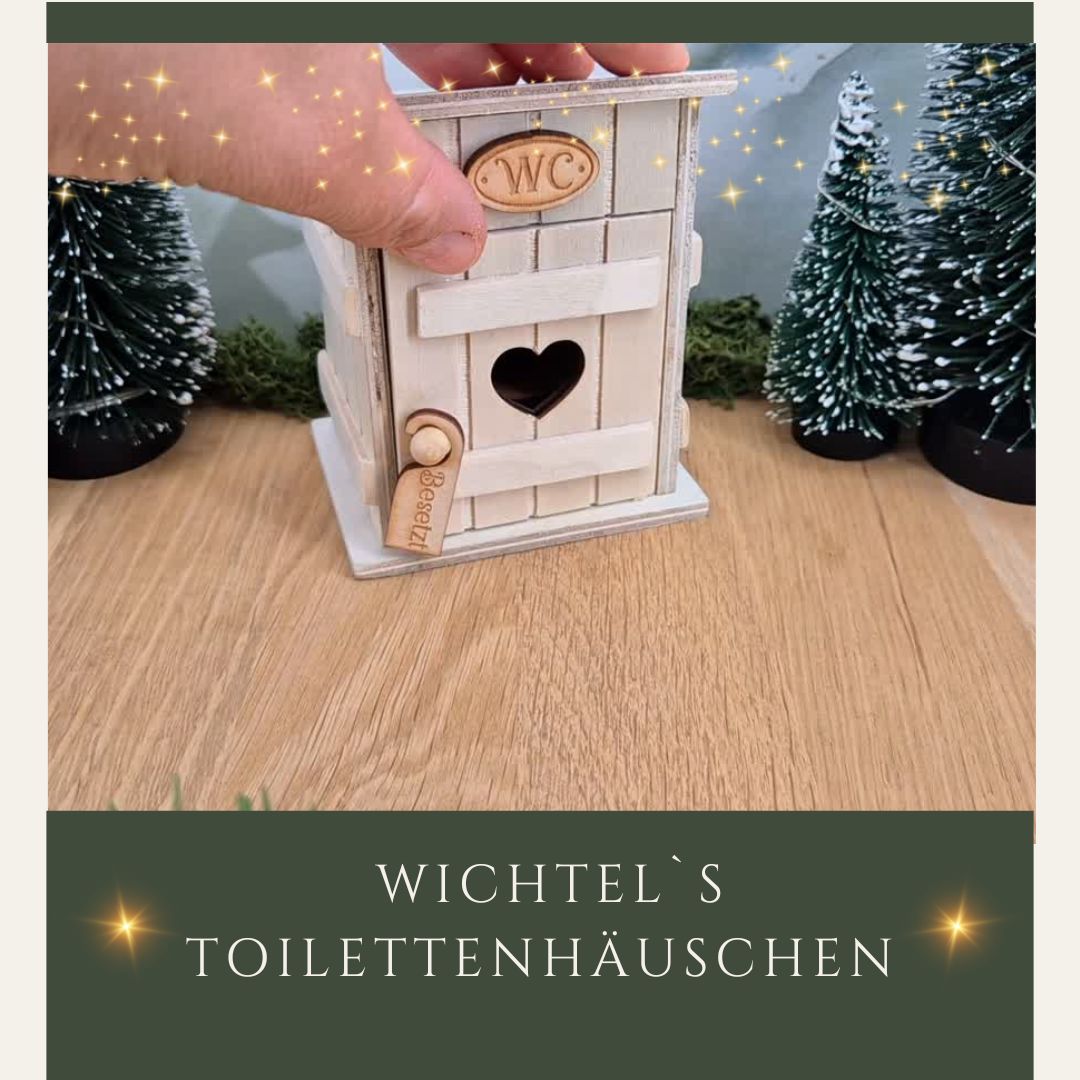 Miniatur Toilettenhäuschen