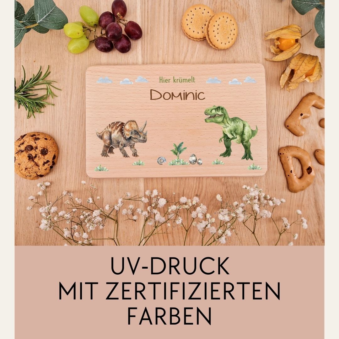 Holzbrettchen - Dinos
