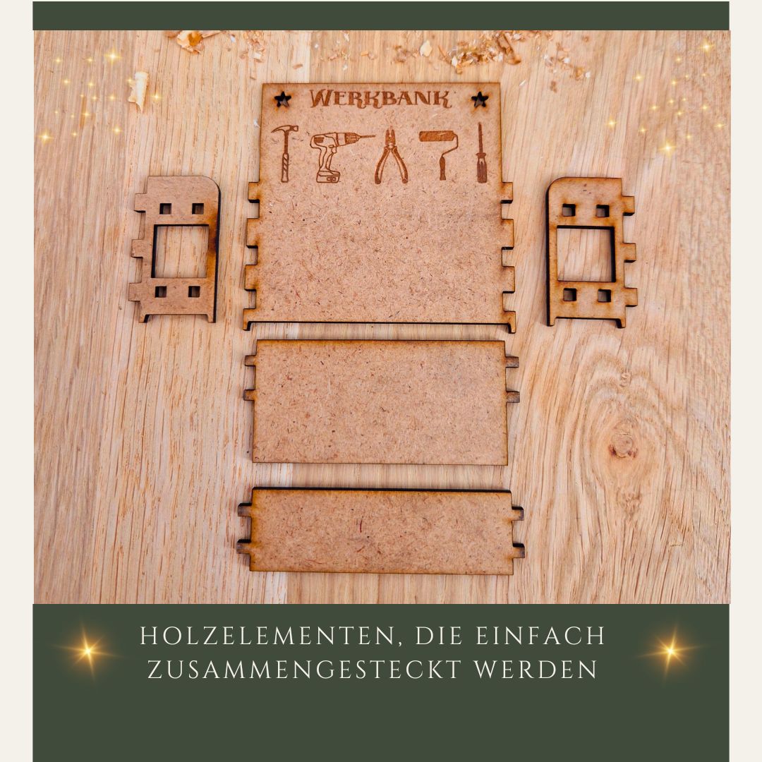 Werkbank Miniatur zum aufbauen