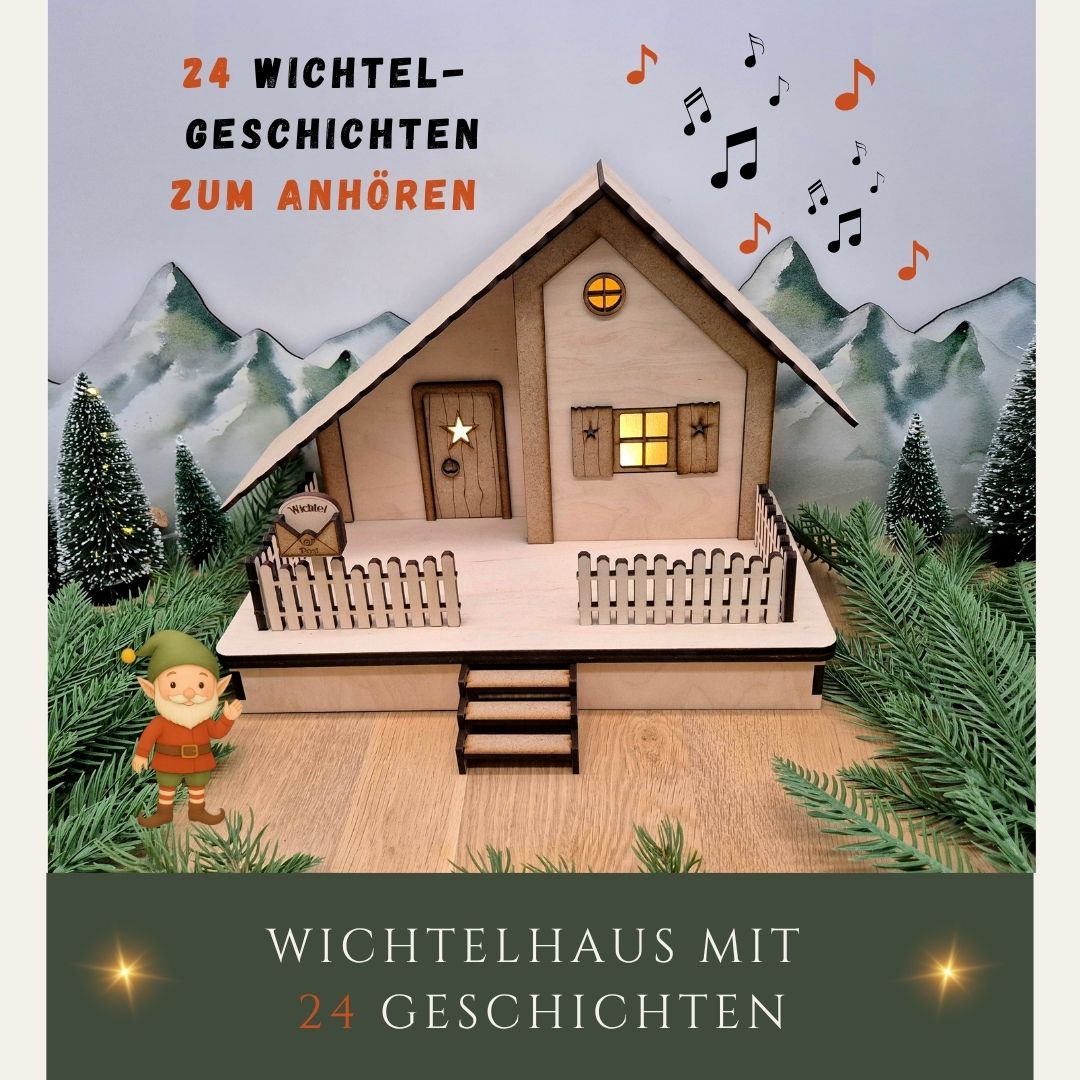 Wichtelhaus " Nisse " & 24 Wichtelgeschichten