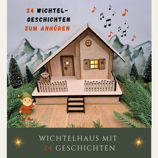Wichtelhaus " Nisse " & 24 Wichtelgeschichten