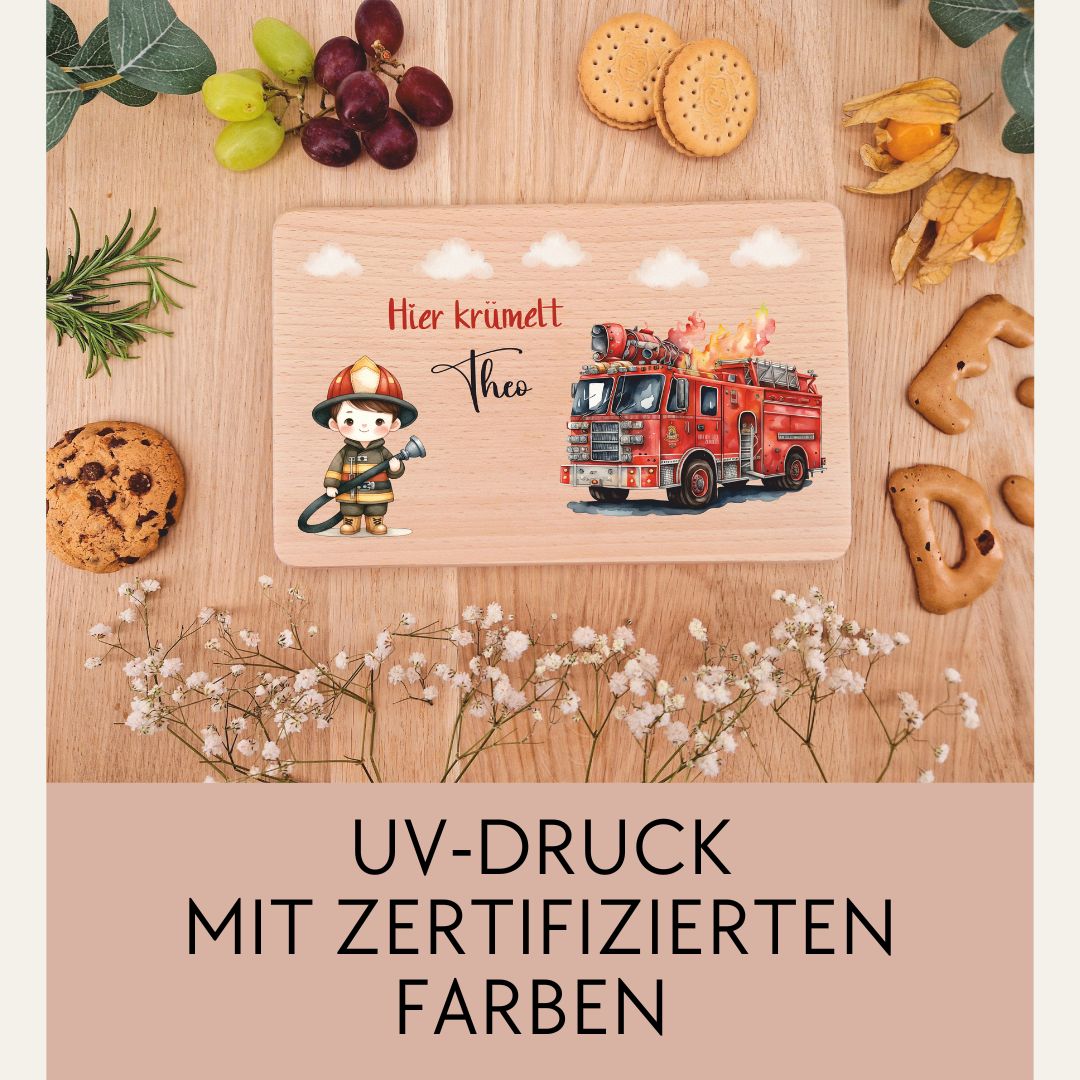 Holzbrettchen - Feuerwehr