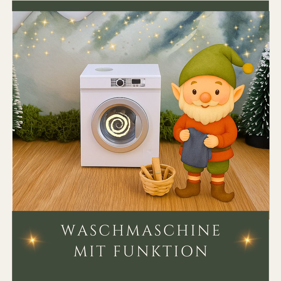 Miniatur Waschmaschine in weiß