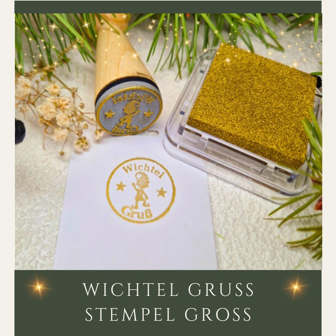 Stempel Wichtel Gruß