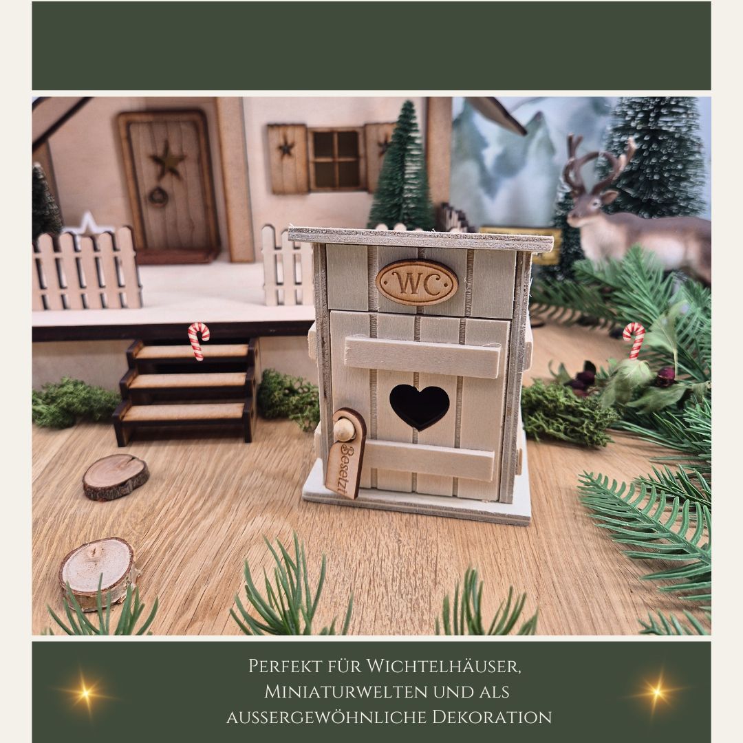Miniatur Toilettenhäuschen
