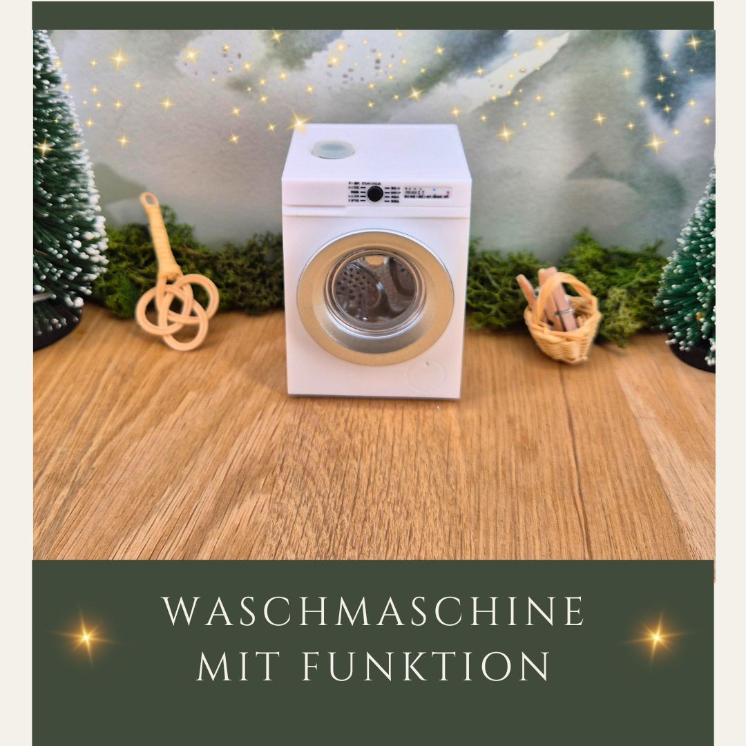 Miniatur Waschmaschine in weiß