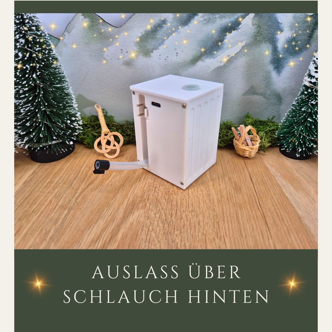 Miniatur Waschmaschine in weiß