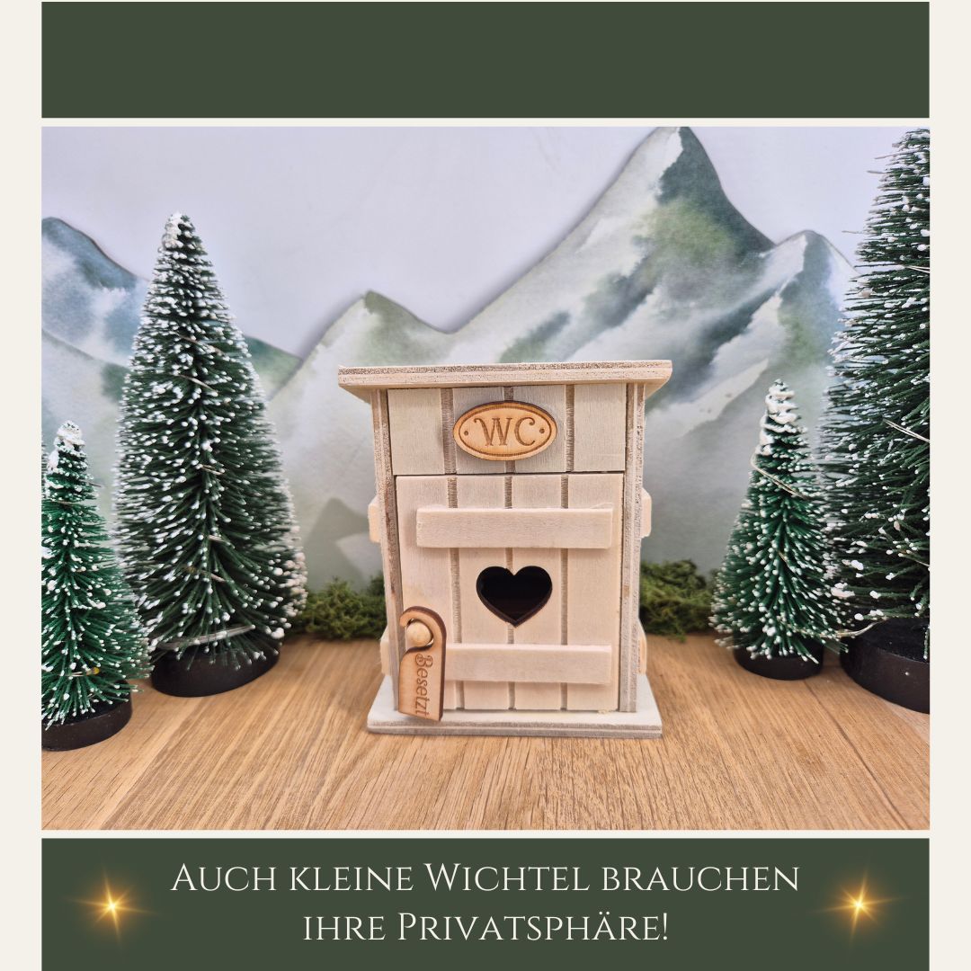 Miniatur Toilettenhäuschen