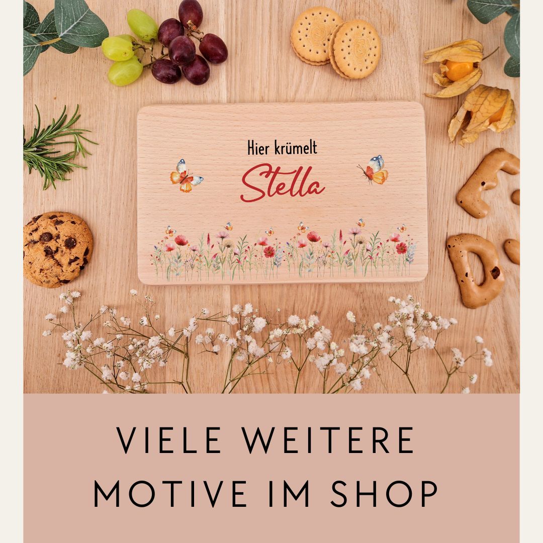 Buchenholz-Frühstücksbrettchen für Kinder Motiv Löwe