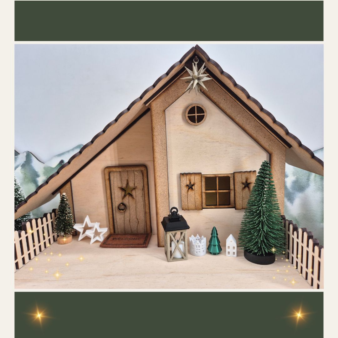 Miniatur Weihnachtstern in Bronze