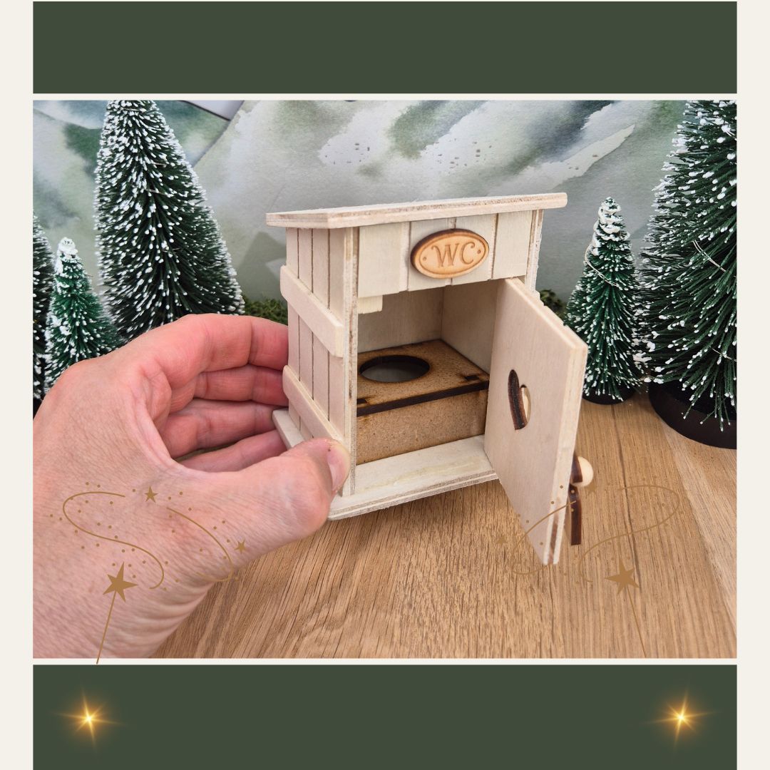 Miniatur Toilettenhäuschen