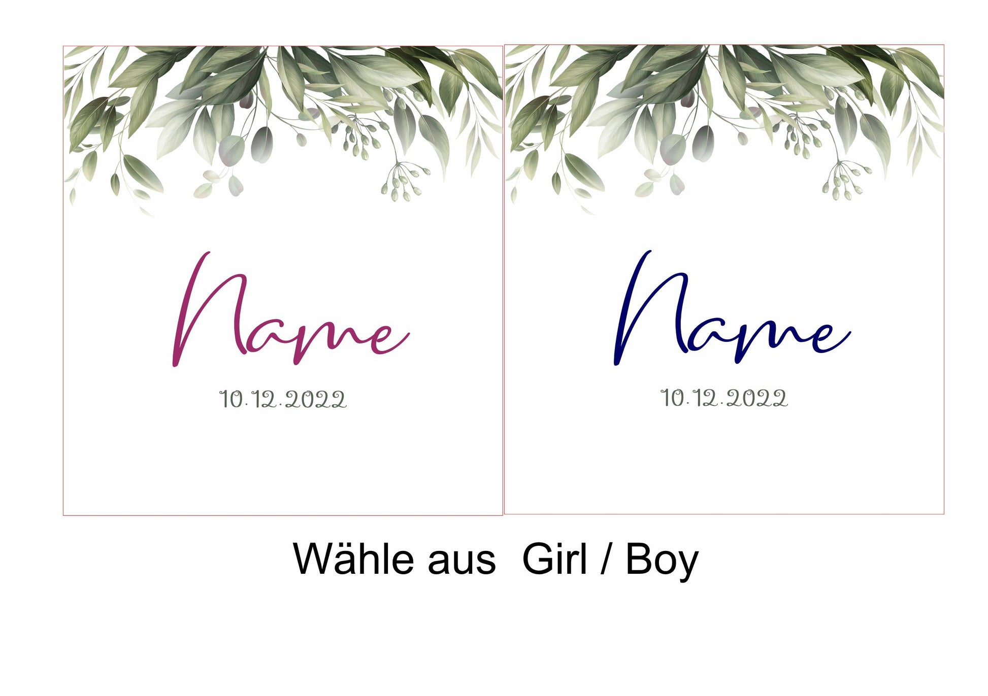 Leinenalbum Motiv " Blätter mit Daten"