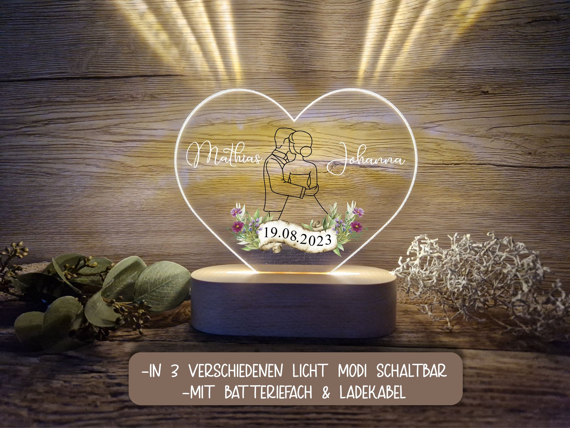 Hochzeitslicht - Brautpaar