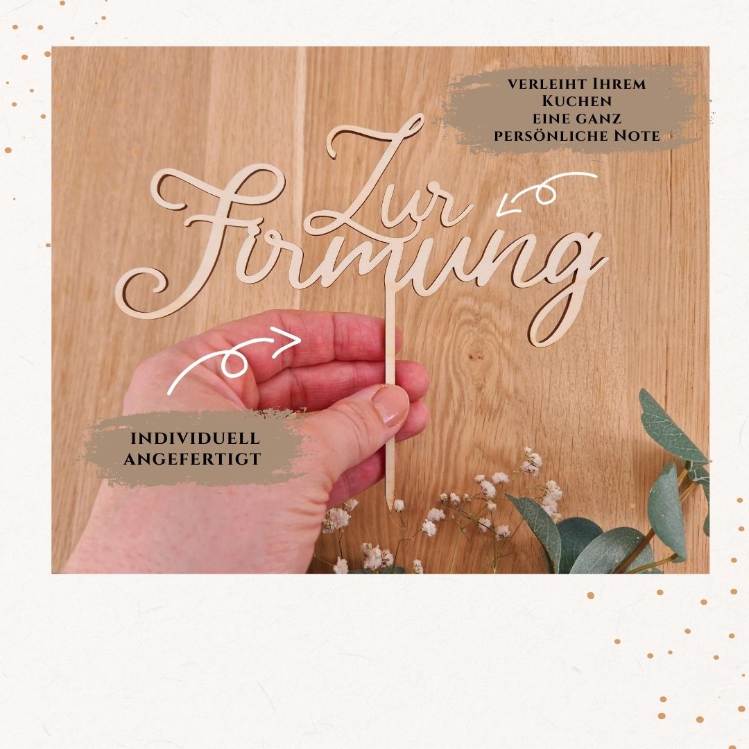 Cake Topper - zur Firmung