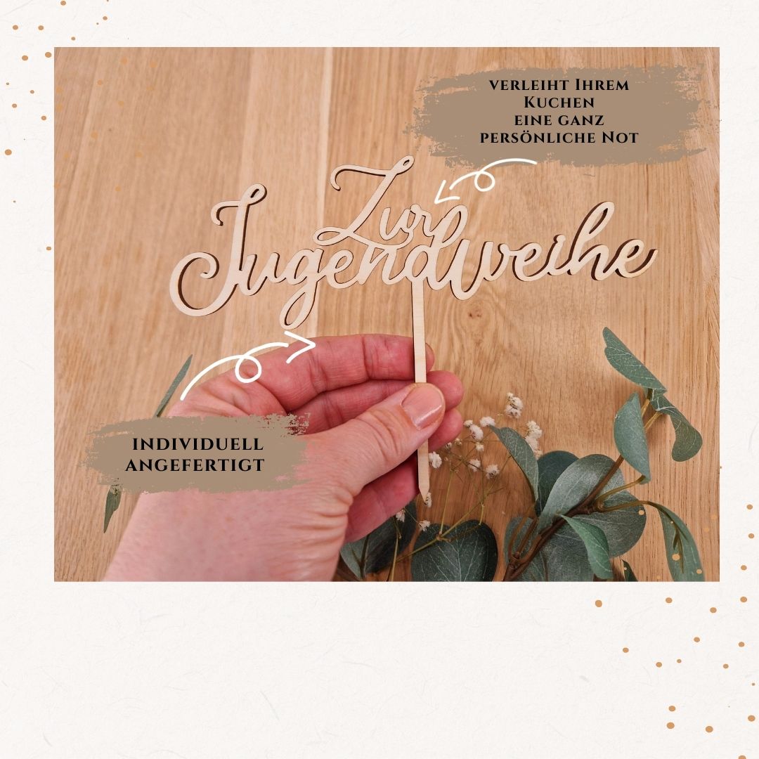 Cake Topper - zur Jugendweihe