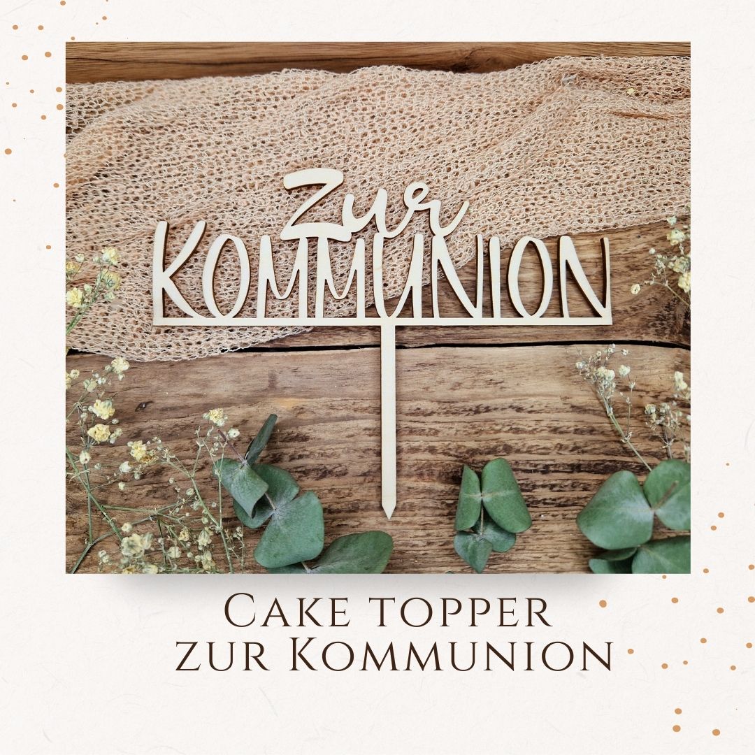 Cake Topper - zur Kommunion