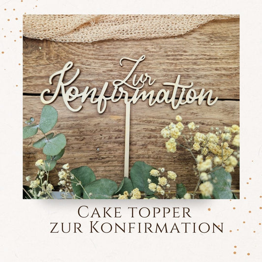 Cake Topper - zur Konfirmation