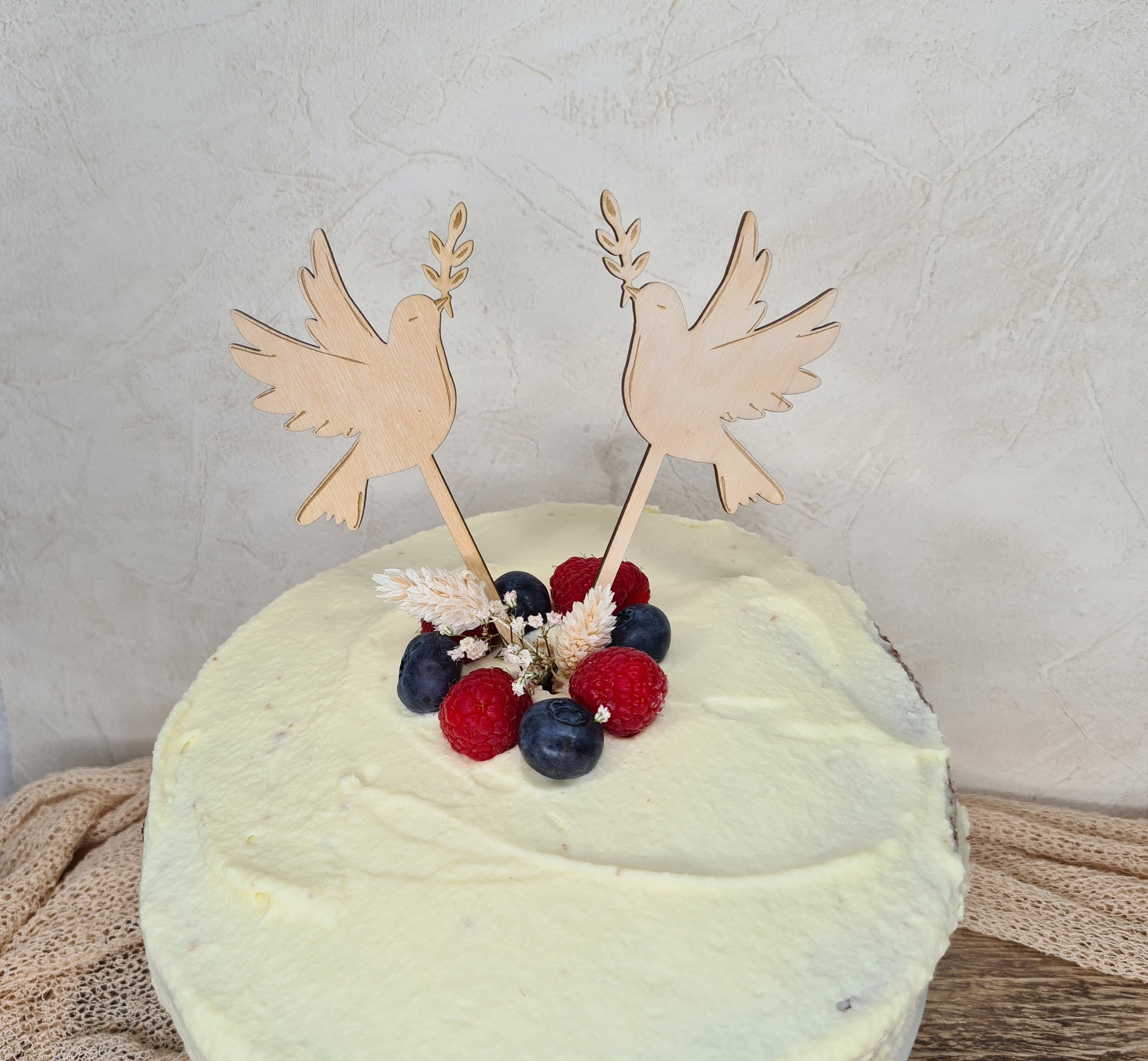 Cake Topper - zwei Tauben