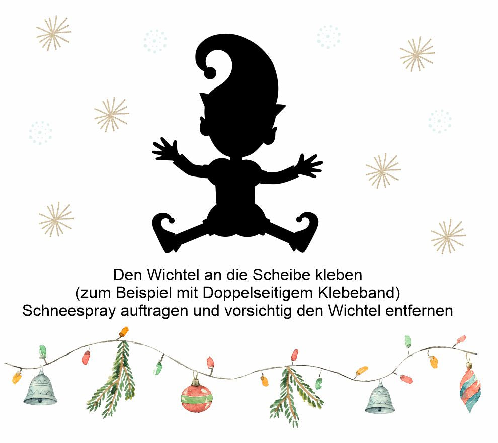 Wichtelstreich Wichtel Schablone