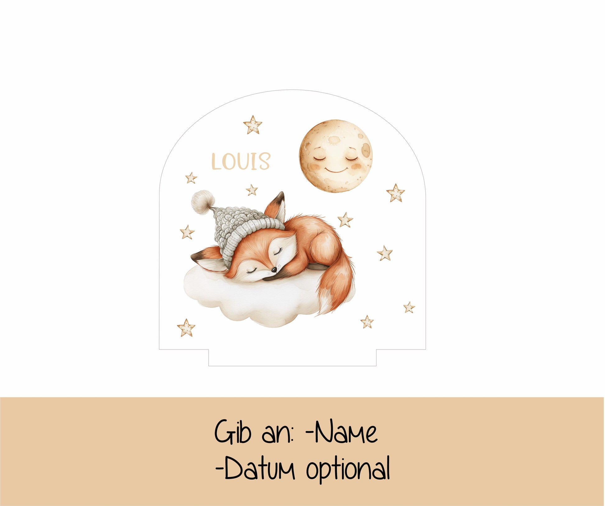 Motiv - schlafender Fuchs auf Wolke