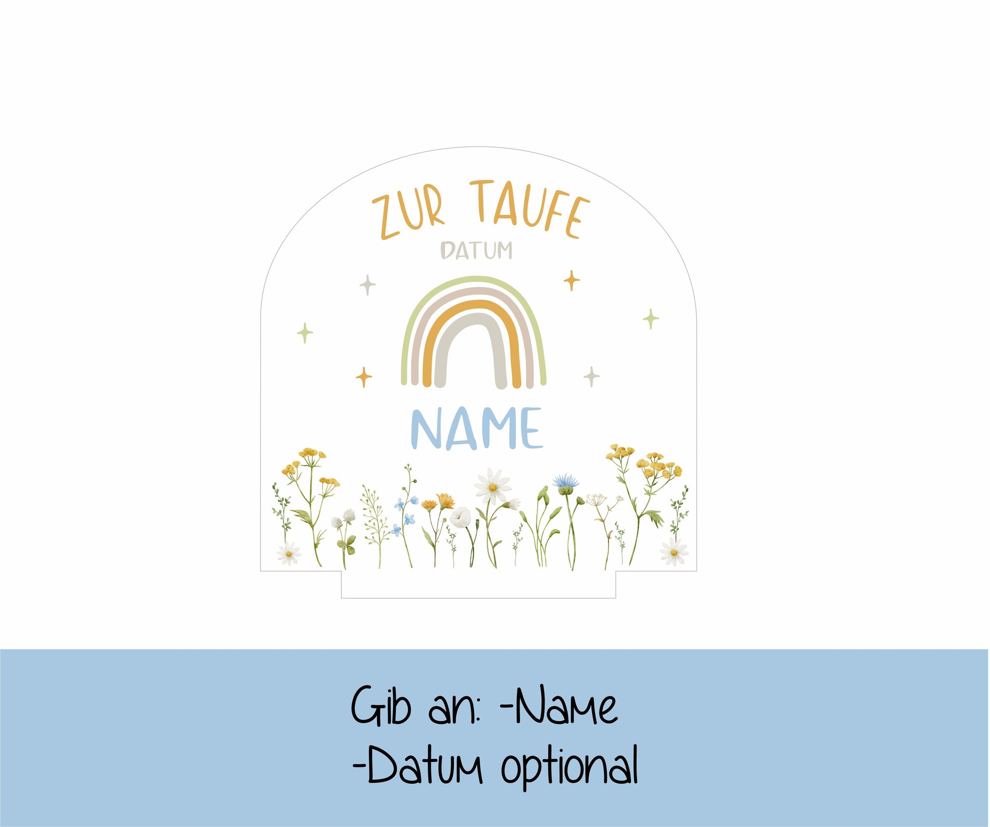 Motiv - Zur Taufe - Regenbogen