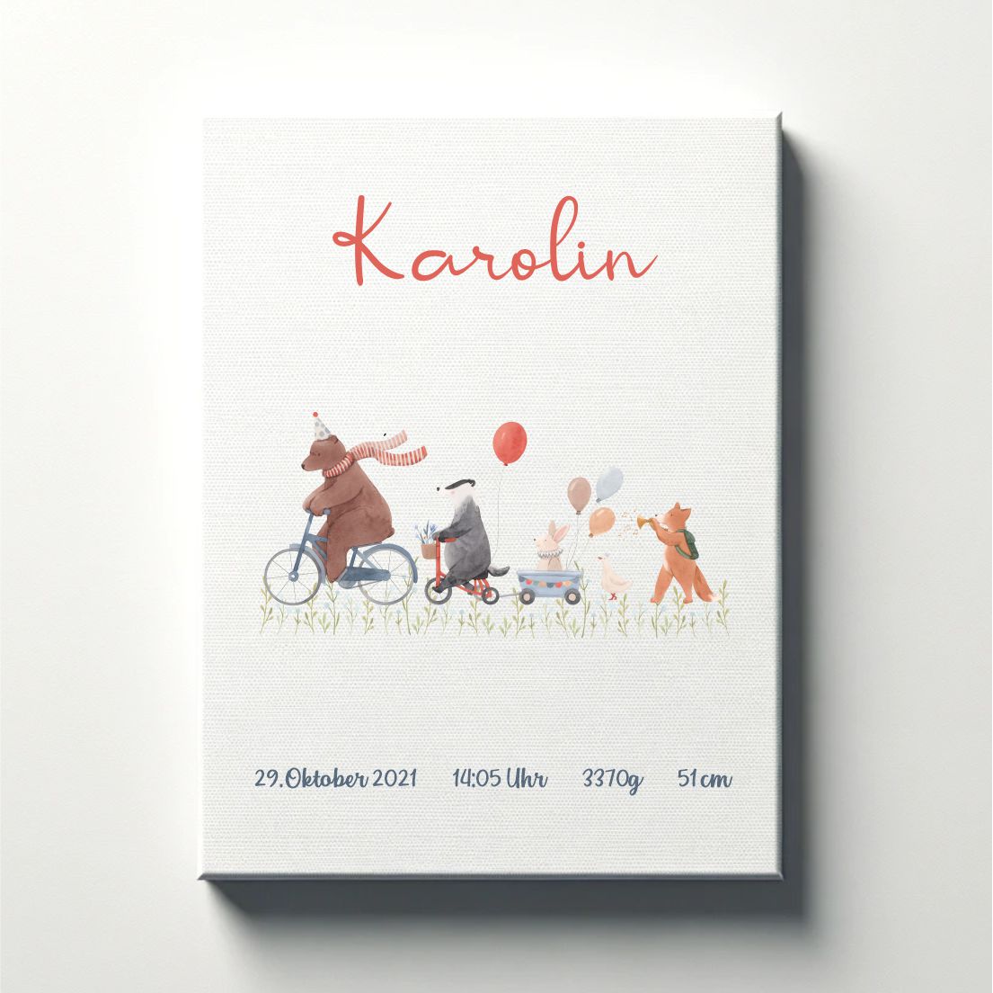 Geburtsposter - Motiv: 5 Freunde
