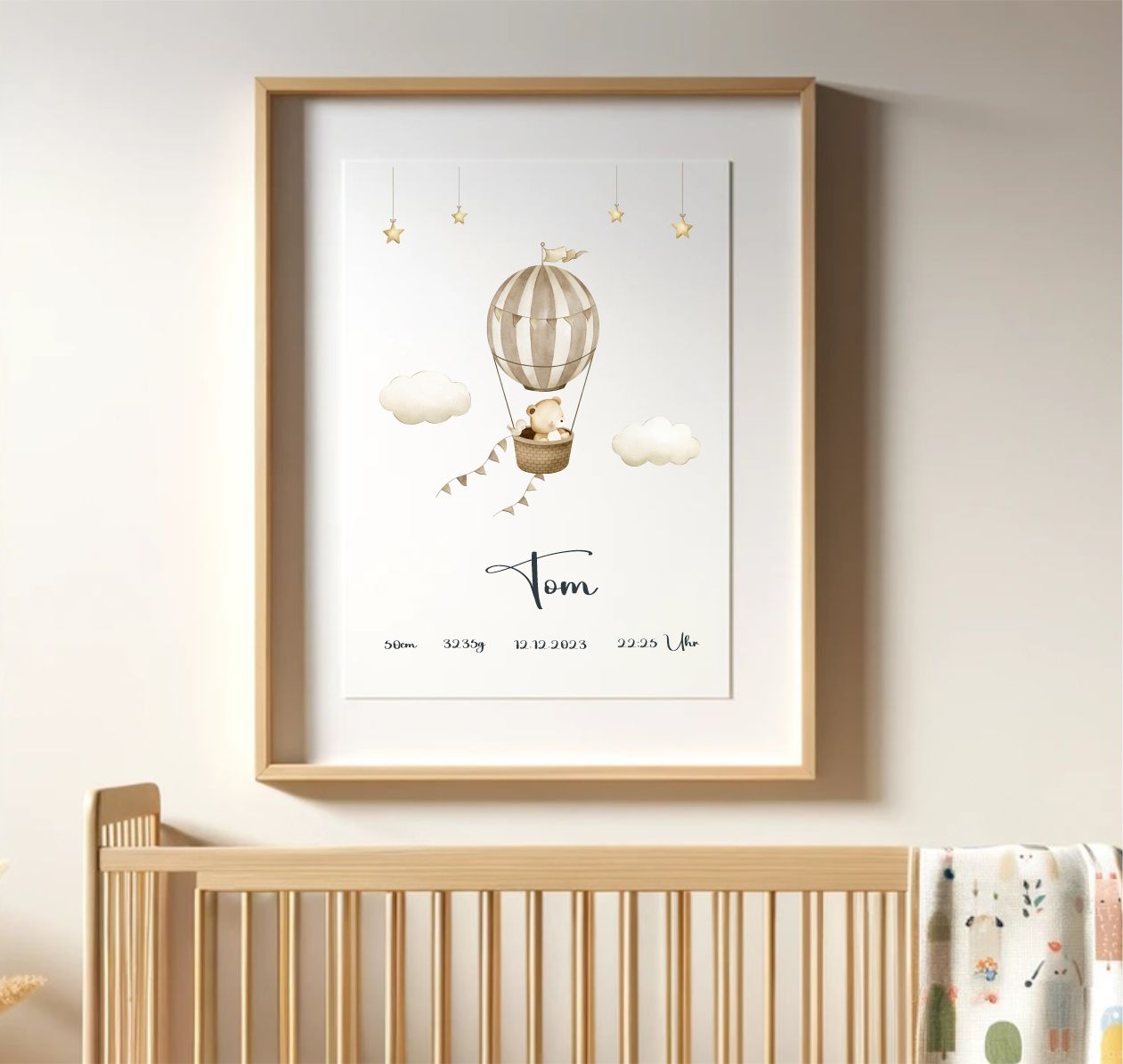 Geburtsposter Baerenreise-Zimmer