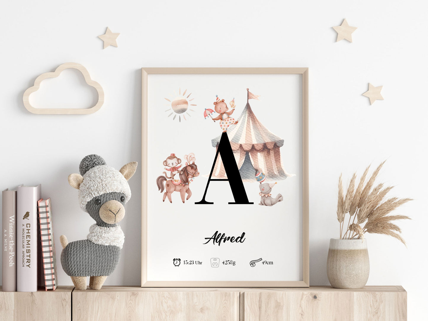 Geburtsposter - Motiv: Zirkus